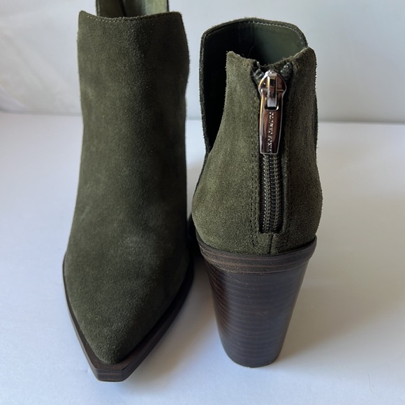 Vince Camito VC- Gigietta Ankle Boots Olive Booties New 6 M - Picture 7 of 13